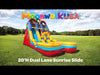 Moonwalk USA 20ft Dual Lane Sunrise Inflatable Water Slide Wet/Dry Video
