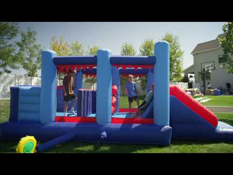 Avyna Adventure Park Pro Inflatable Obstacle Course Video