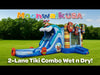 Moonwalk USA 2-Lane Tiki Combo Bounce House Wet/Dry Video